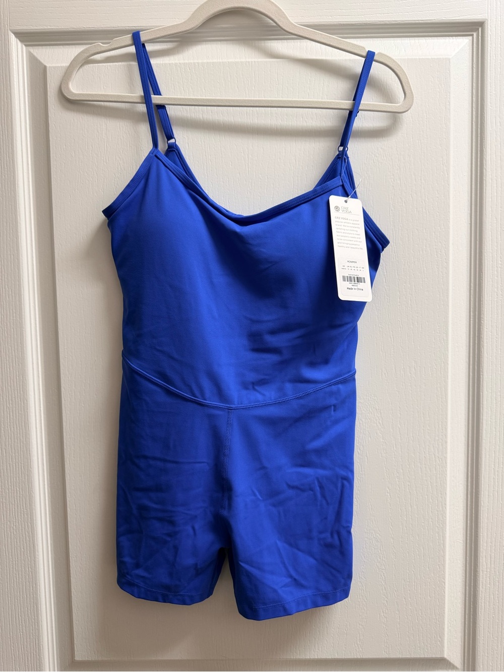 CRZ YOGA Sparkle Blue Athletic Romper